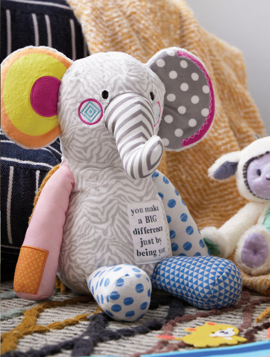 Plush Elephant You Make A BIG Difference Just By Being You