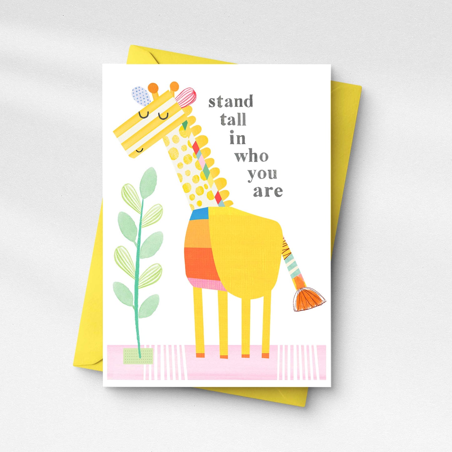 Giraffe-Stand tall in who you are- Greeting Card
