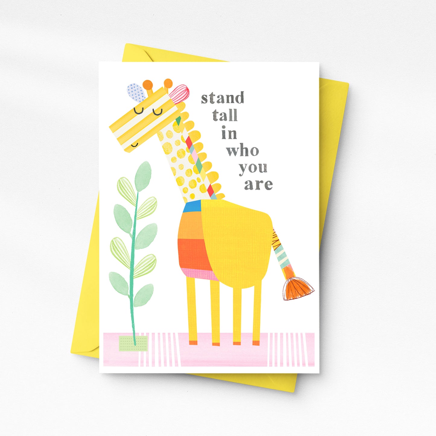 Giraffe-Stand tall in who you are- Greeting Card