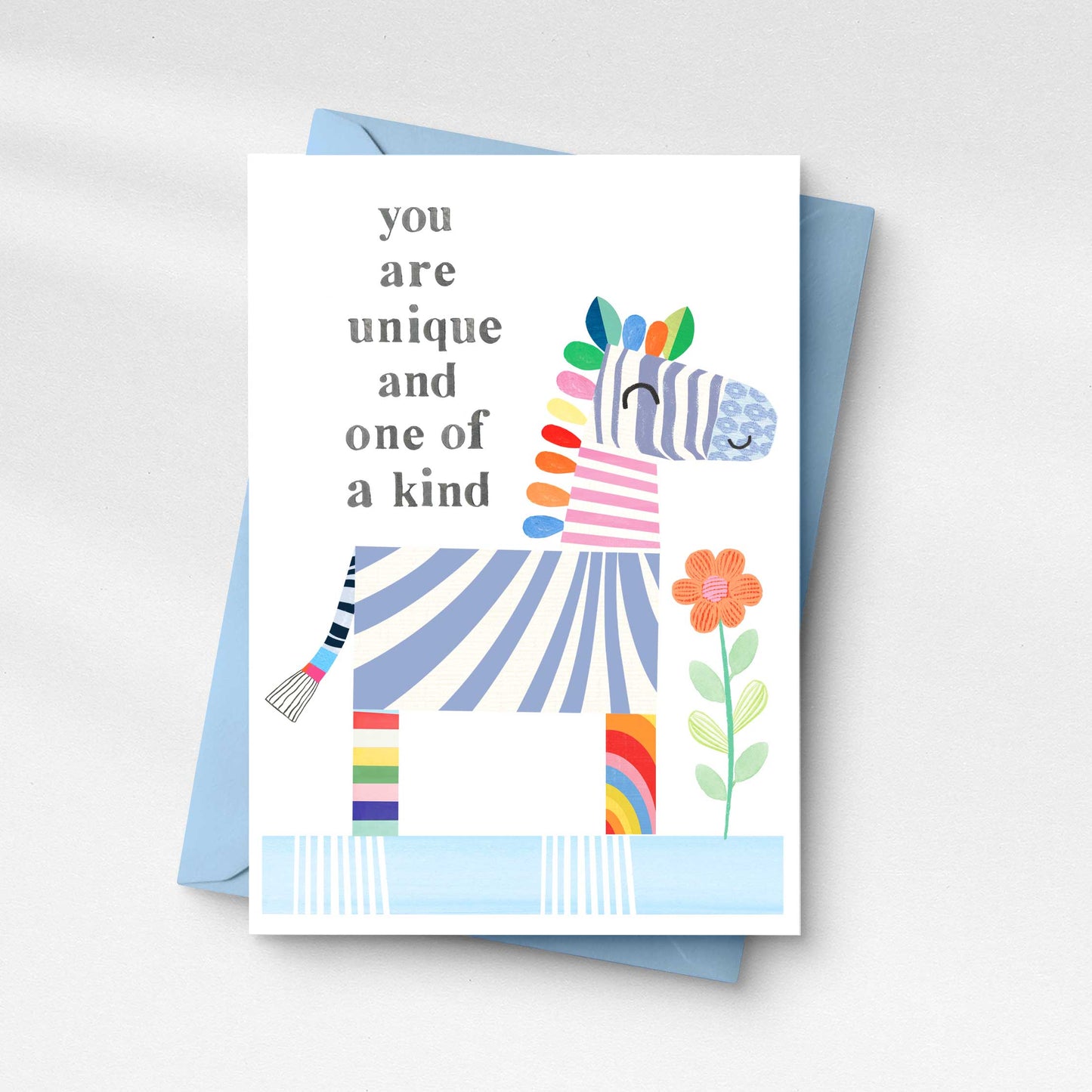 Zebra- You are one of a kind- Greeting Card
