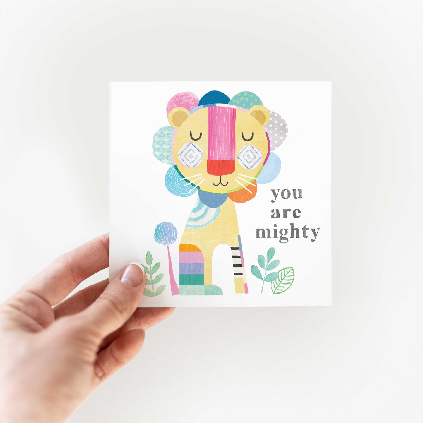 Lion-You are mighty- Greeting Card