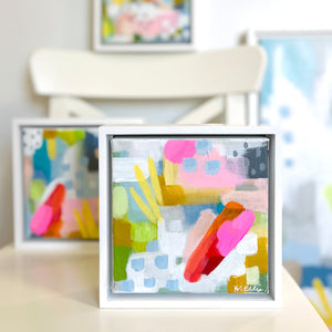 6 x 6 inch | Capable | Original Abstract Painting in Frame